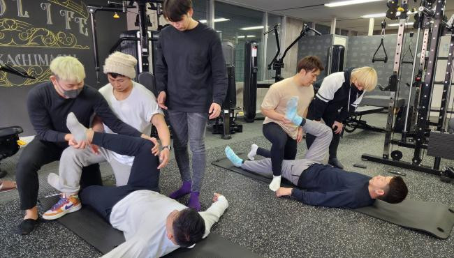 トレーナー研修の様子です。トレーナーのクオリティを引き上げる為定期的に開催し、知識の共有やスキルのアップデートを行います！